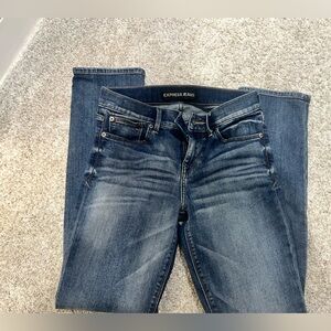 Express Women's Dark Blue Skinny Jeans